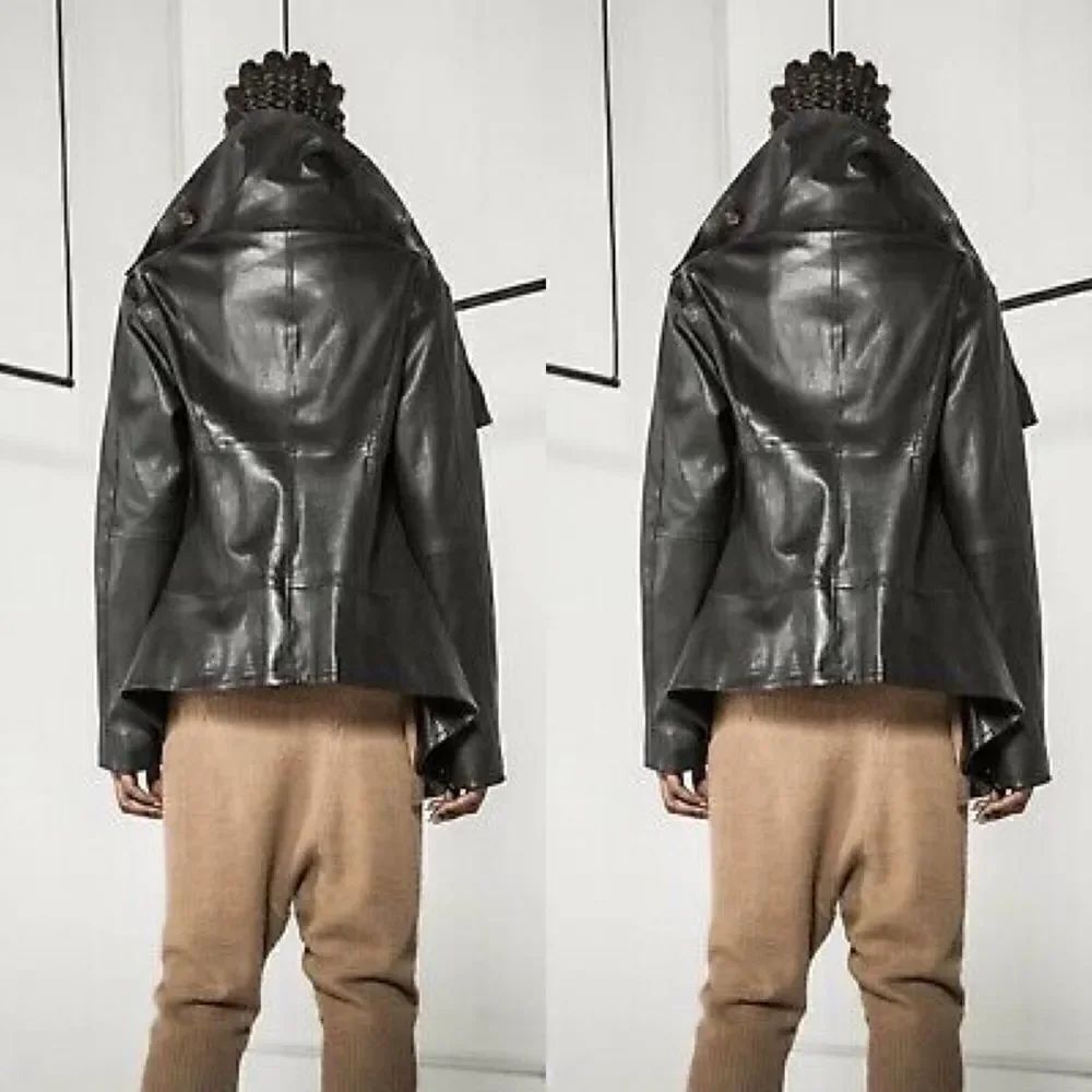 Nicholas K Leather Jacket Army - Picture 4 of 12
